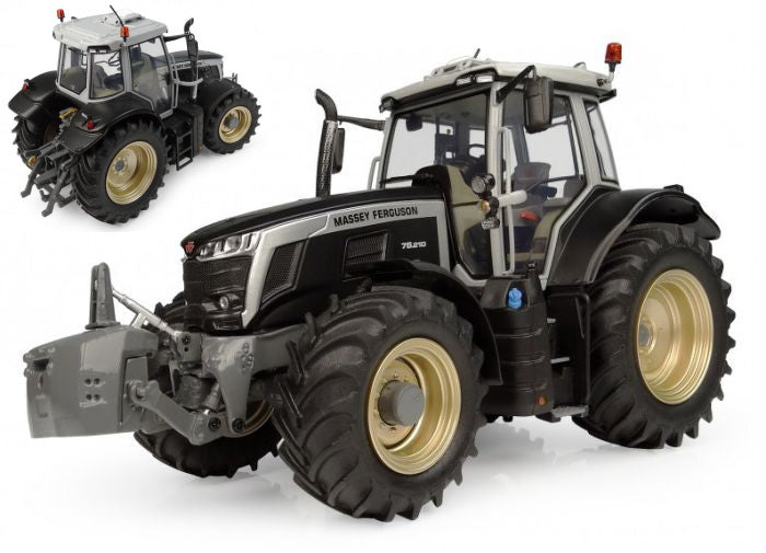 TRATTORE MASSEY FERGUSON 7S.210 BLACK EDITION WITH GOLD RIMS 1:32 Scala 1:32 Universal Hobbies