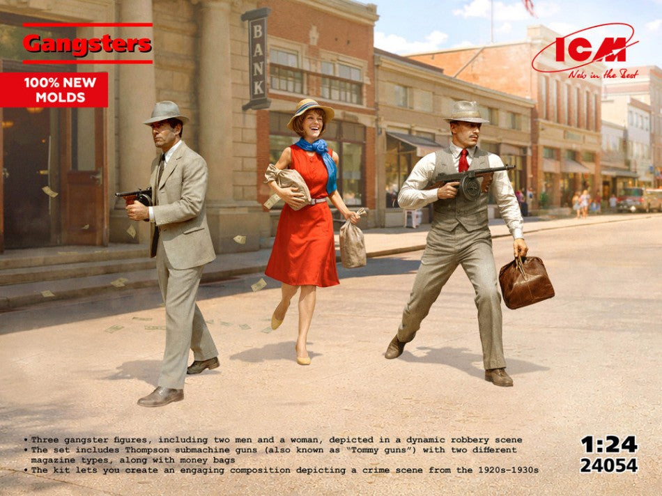 GANGSTERS KIT 1:24 Scala 1:24 ICM