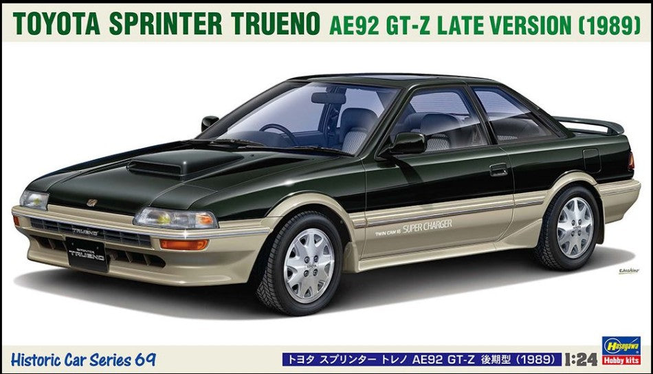 TOYOTA SPRINTER TRUENO AE92 GT-Z 1989 KIT 1:24 Scala 1:24 Hasegawa