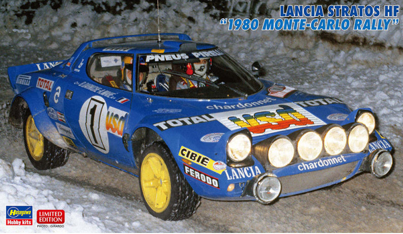 LANCIA STRATOS HF 1980 MONTE CARLO RALLY KIT 1:24 Scala 1:24 Italeri