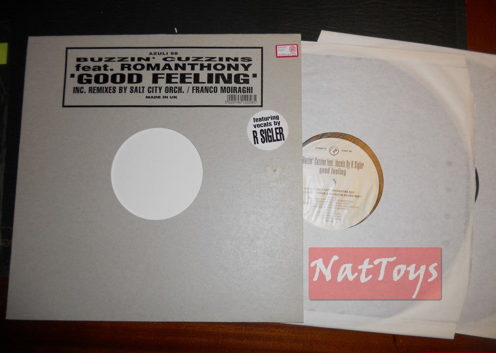 12" 33 Buzzin' Cuzzins ft Romanthony GOOD FEELING (Royaume-Uni 1997) double EP NM/NM/NM