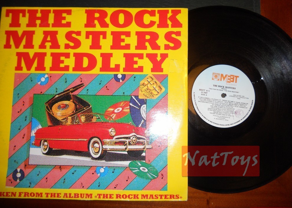 12" 33 TR/MIN A. Benichou/JC Oliver THE ROCK MASTERS MEDLEY 1991 MEET 411 VG/EX