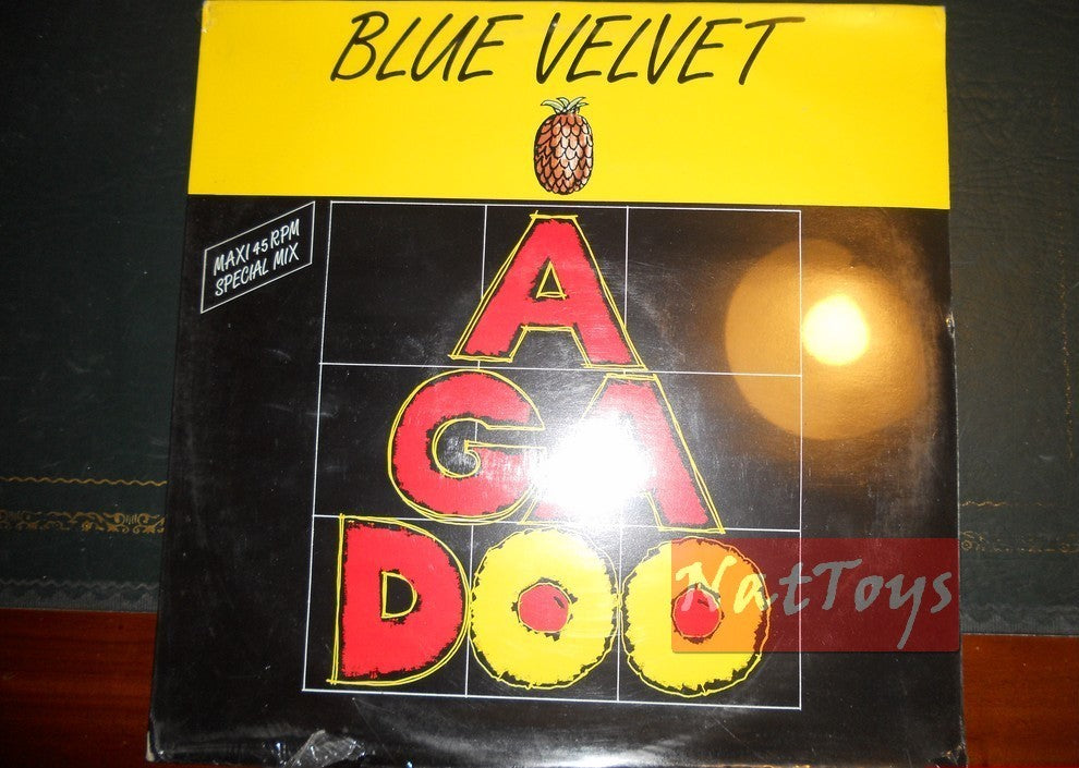 12" 33 RPM Agadoo BLUE VELVET (Italie, DURIUM DEX 13064) - NEUF