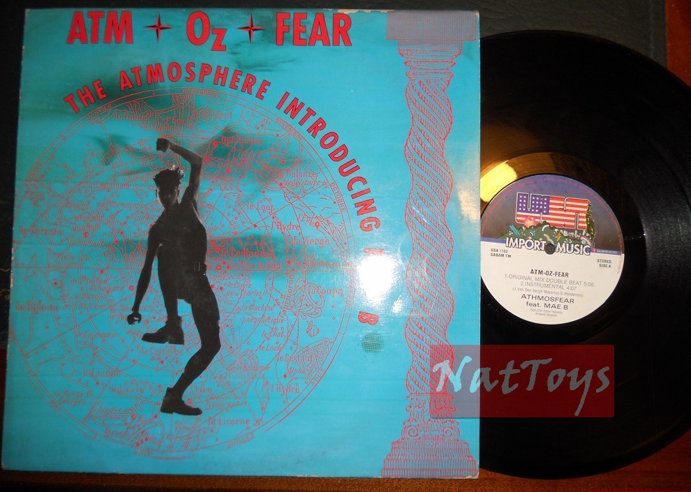 12" 33 Tours Athmosfear avec Mae B. ATM-OZ-FEAR (Belgique, USA 1103) - EX/EX