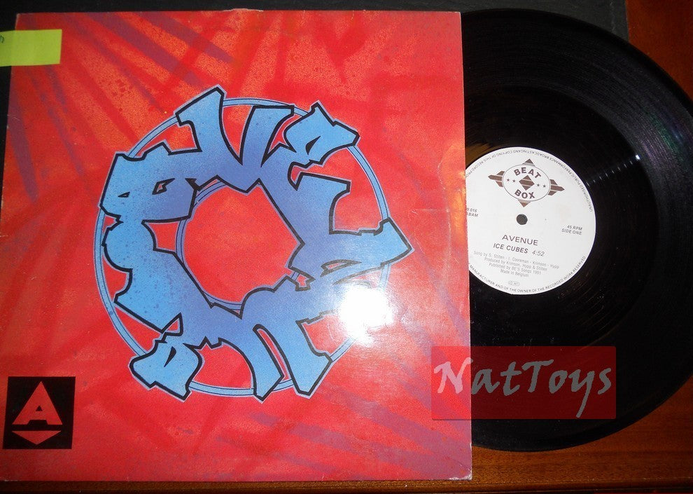 12" 33 RPM Avenue ICE CUBES/HEAVEN OR HELL (Belgique 1991 BEAT BOX BB 016) EX/EX
