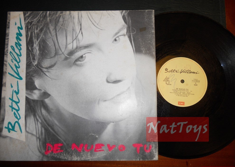 12" 33 Tours Betti Villani DE NUEVO TU (Italie 1988, EMI 14 1188056) - VG/VG