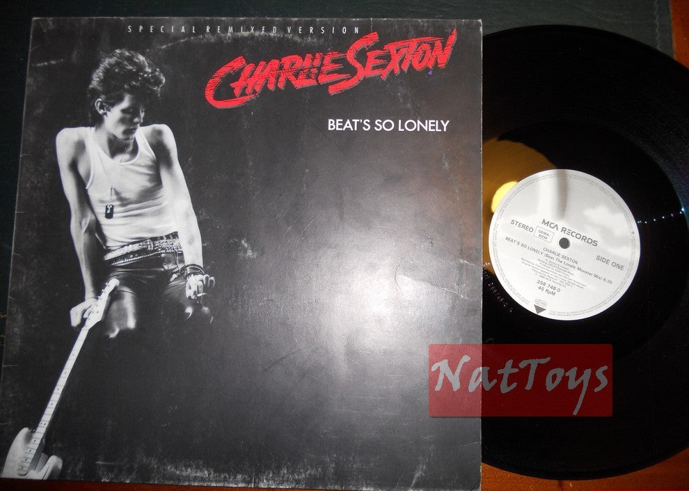 12" 33 TR/MIN Charlie Sexton BEAT'S SO LONELY (1986 MCA RECORDS 258 748-0) - EX/EX