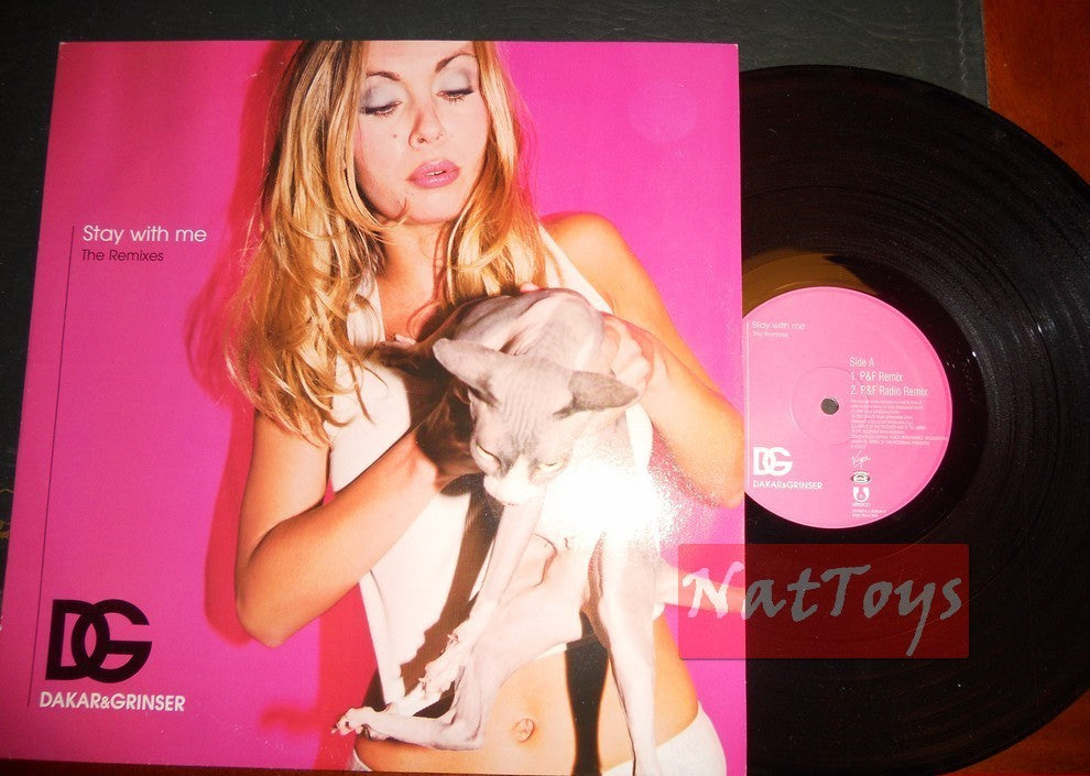 12" 33 GIRI Dakar & Grinser STAY WITH ME - LES REMIXES (Italie 2001) - NM/NM