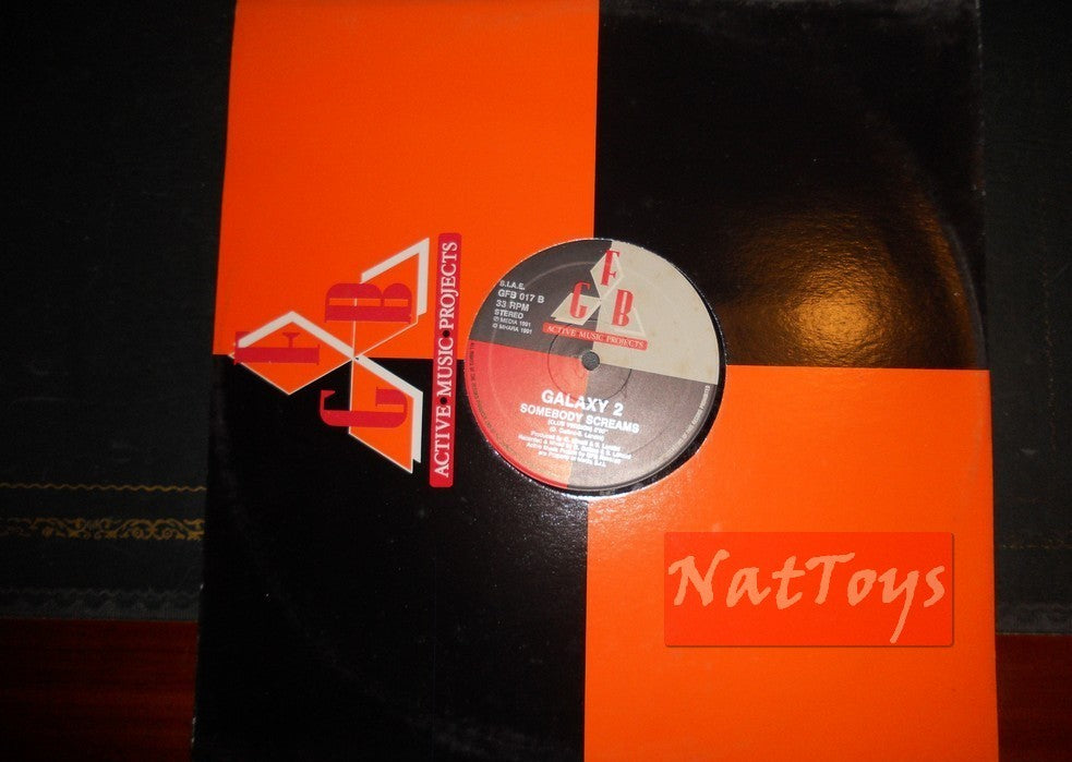 12" 33 TR/MIN Galaxy 2 SOMEBODY SHREAMS (Italie 1991, GFB RECORDS GFB 017) - NM/NM