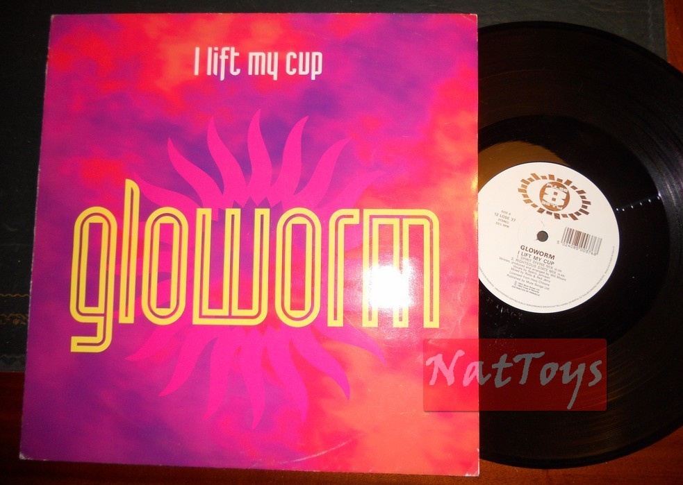 12" 33 RPM Gloworm I LIFT MY CUP (Royaume-Uni 1992, PULSE-8 RECORDS 12LOSE37) - EX/EX