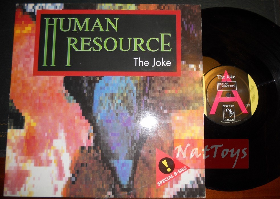 12" 33 TR/MIN Human Resource THE JOKE (Hollande, FREE RECORDS 2BF 101-5) - EX/EX