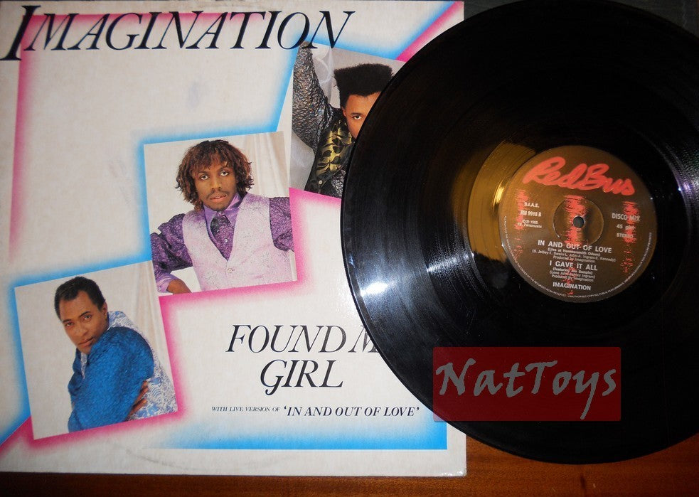 12" 33 TR/MIN Imagination TROUVÉ MA FILLE/DANS ET PAR AMOUR (1985, RM 9918) - EX/EX