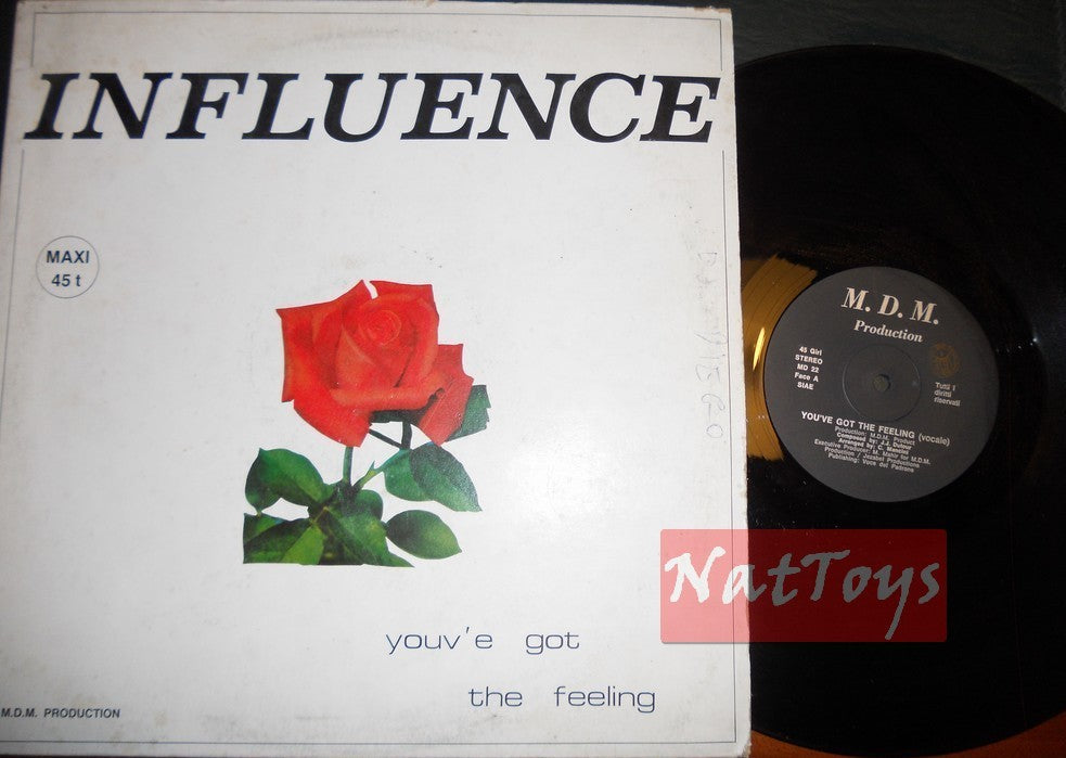 12" 33 RPM Influence YOU'VE GOT THE FEELING (Italy 1982, MD 22) - EX/EX