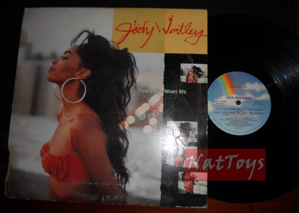 12" 33 tours Jody Watley NE VOUS VOULEZ PAS DE MOI (USA 1987, MCA-23785) - VG/EX