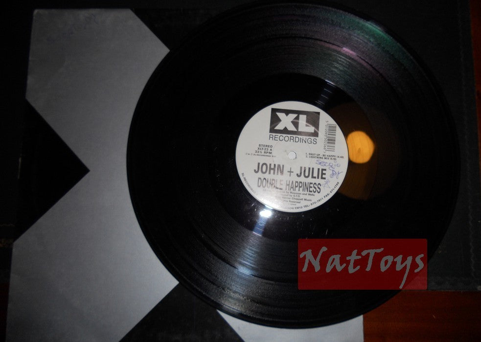 12" 33 TR/MIN John + Julie DOUBLE BONHEUR (Royaume-Uni 1991 XL ENREGISTREMENTS XLT-23) VG/EX