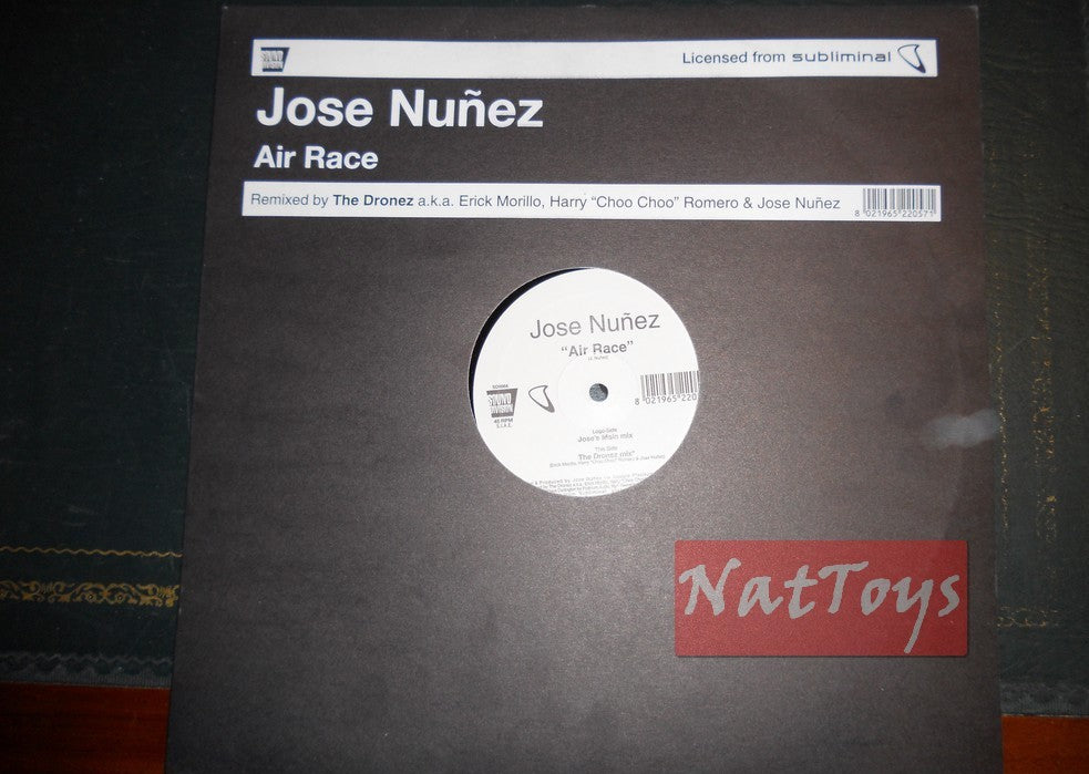 12" 33 TOURS Jose Nunez AIR RACE (Italie 2002, SOUND DIVISION SD0066) - NM/NM