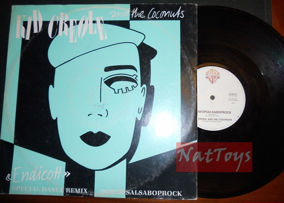12" 33 RPM Kid Creole and The Coconuts ENDICOTT/DOWOPSALSABOPROCK 1985 - EX/EX