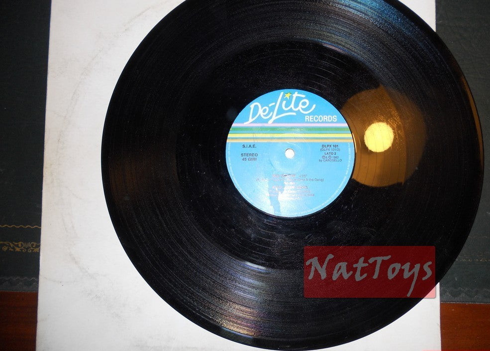 12" 33 RPM Kool & The Gang BIG FUN/NO SHOW (Italy 1982 DE-LITE DLPX 101) VG/EX