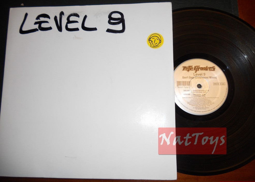 12" 33 RPM Level 9 DON'T STOP - UNRELEASED MIXES (USA 1996) - NM/NM