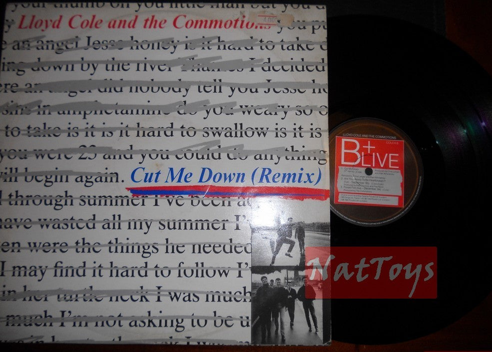 12" 33 tours Lloyd Cole and The Commotions CUT ME DOWN REMIX (Royaume-Uni 1986) VG/VG
