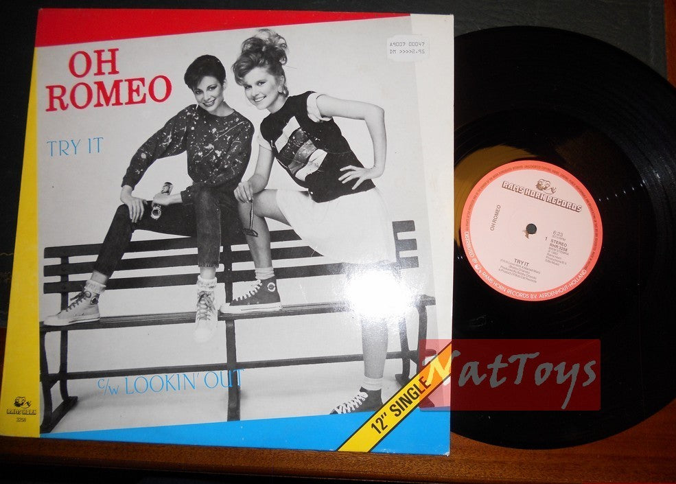 12" 33 TR/MIN Oh Romeo TRY IT/LOOKIN' OUT (Hollande 1983 RAMS HORN RECORDS) - VG/NM