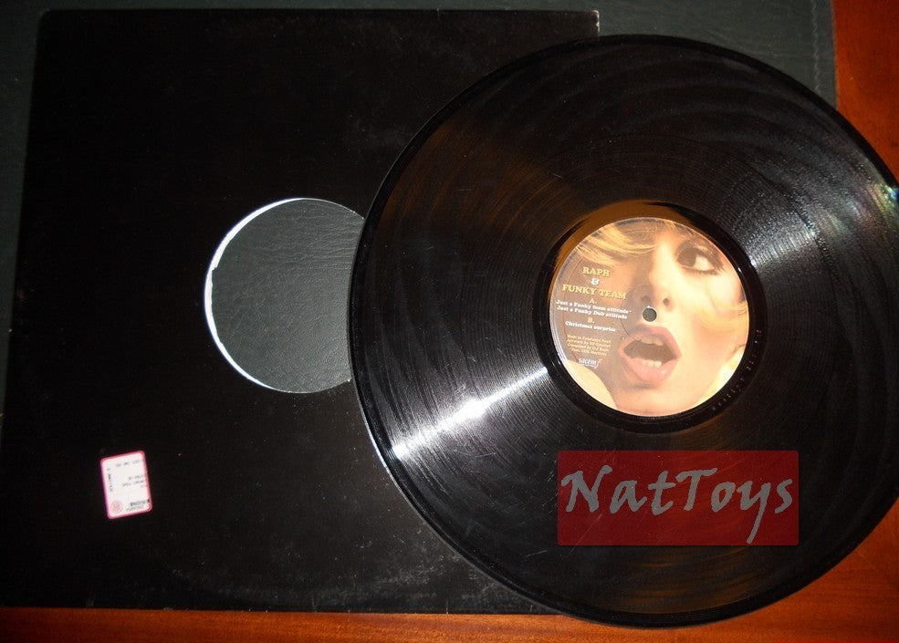 12" 33 RPM Raph & Funky Team JUST A FUNKY TEAN ATTITUDE/CHRISTMAS SURPRISE EX