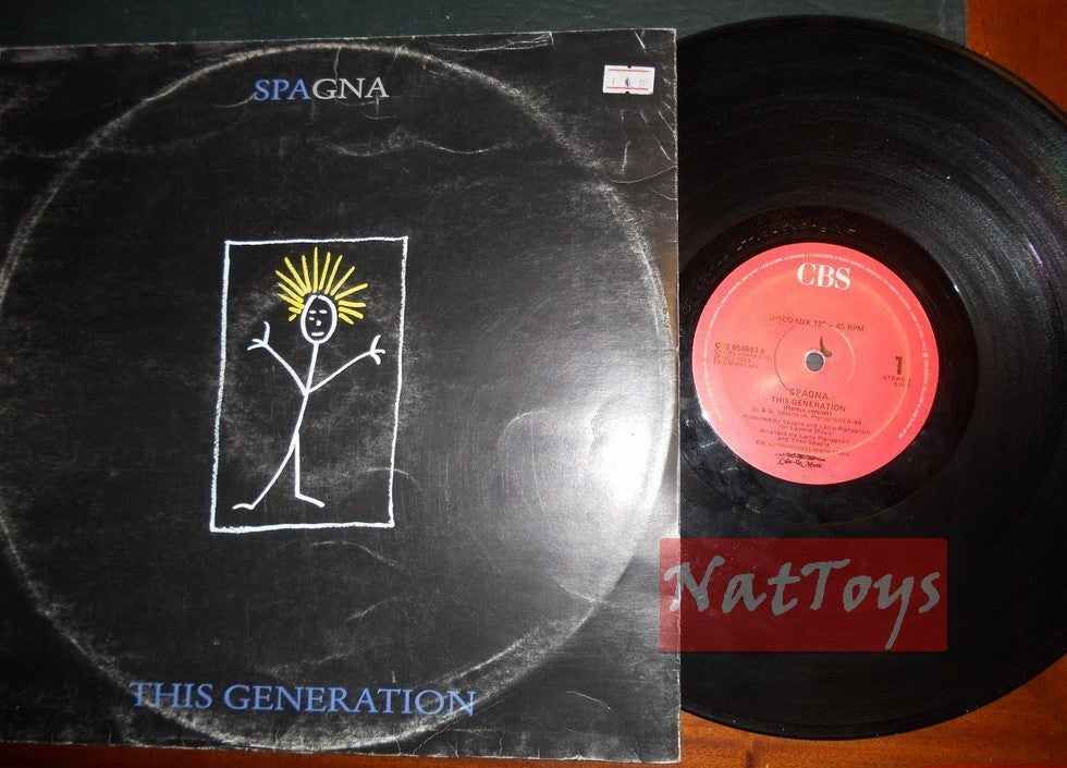 12" 33 GIRI Spagna THIS GENERATION (REMIX) + ME AND YOU 1989 CBS 654693 6 VG/VG