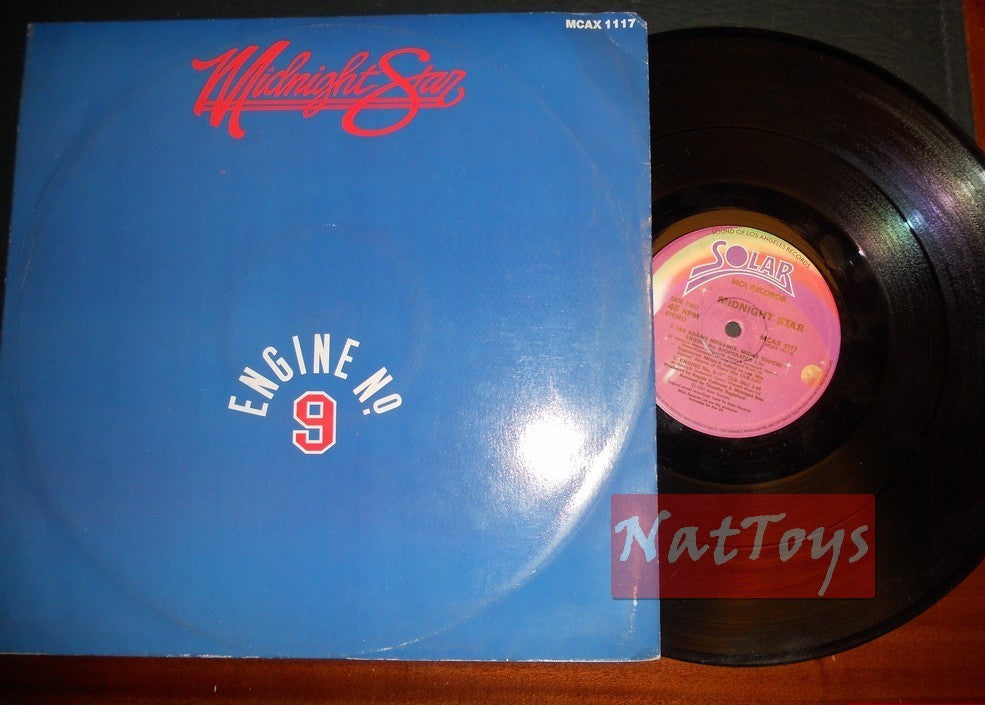 12" 33 Midnight Star MOTEUR N 9/LES ADAMS MEGAMIX (UK 1987, MCAX 1117) EX/EX