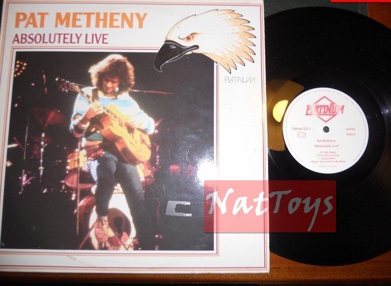 12" LP 33 RPM Pat Metheny ABSOLUMENT LIVE (Allemagne 1985, Platinum PLP) - EX/NM