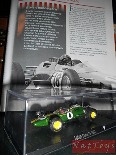 EDICOLA RBA Lotus Climax 25 1963 F1 MODELLINO Clark Die Cast 1:43 +fascicolo