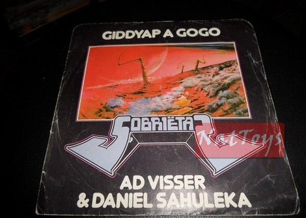 7" 45 RPM Ad Visser & Daniel Sahuleka GIDDYAP A GOGO/RELIEF OF DEMORZAN 1982