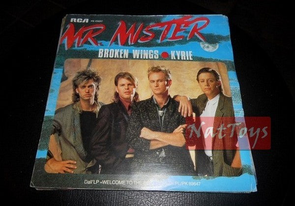 7" 45 GIRI Mr. Mister BROKEN WINGS/KYRIE (Italy 1985, RCA PB 49897) - NM/NM