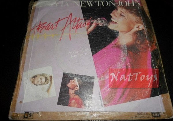 7" 45 GIRI Olivia Newton-John HEART ATTACK/RECOVERY (Italy 1982 EMI) - G/VG