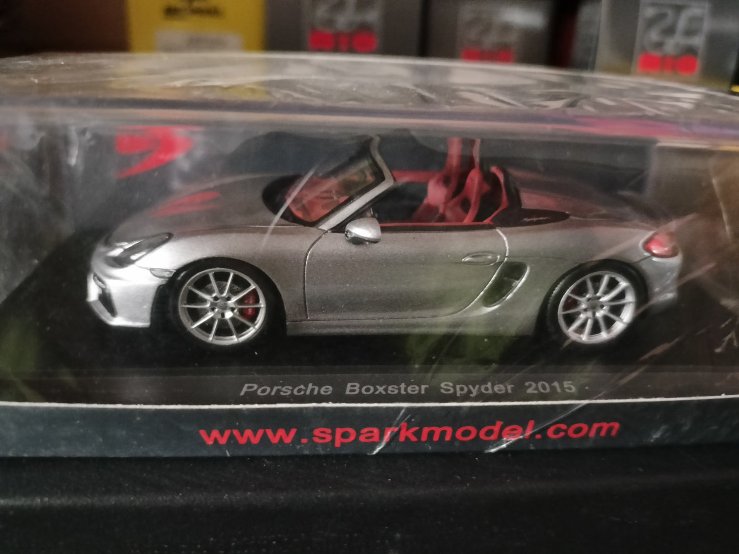 Modellino Spark Model compatibile con Porsche BOXSTER SPYDER 2015 SILVER 1:43 MODELLINO DIE CAST S4931 241220