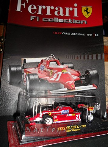 Ferrari F1 Collection 126CK 1981 Villeneuve Modellino + fas. Fabbri DIE CAST 1:43 compatibile con