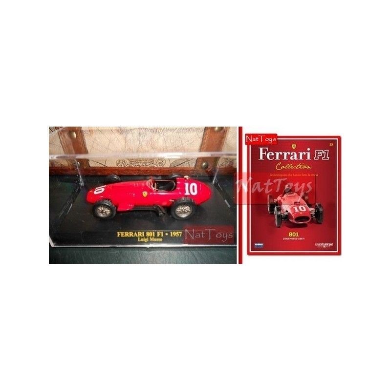 EDITORIA Modellino Ferrari Collection F1 801 1957 Musso DIE CAST +BOX +fas.23 1:43