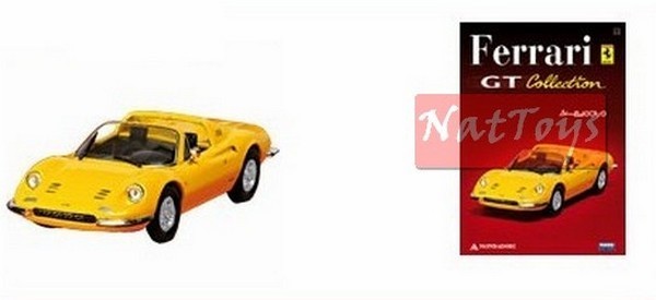 EDITORIA Modellino Ferrari GT Collection Dino 246 GTS Ixo +fasc.21 DIE CAST 1:43