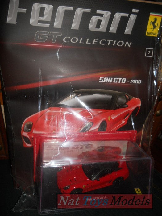 EDITORIA Modellino Ferrari New GT Collection 599 GTO 2010 +fas.7 DIE CAST 1:43