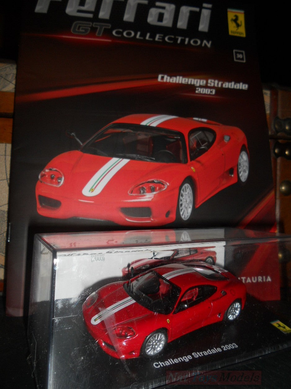 EDITORIA Modellino Ferrari New GT Collection Challenge Stradale 2003 +fas.30 DIE CAST 1:43