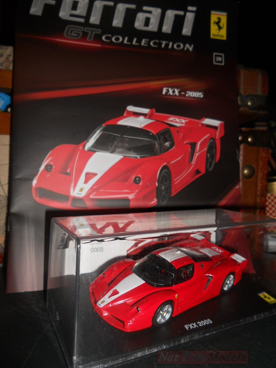 EDITORIA Modellino Ferrari New GT Collection FXX 2005 +fas.20 Red DIE CAST 1:43