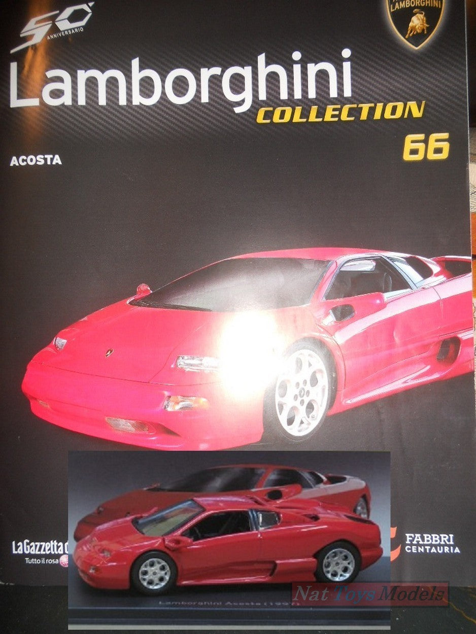 EDITORIA Modellino Lamborghini Collection 50 Anni Acosta 1997 DIE CAST 1:43 +fas