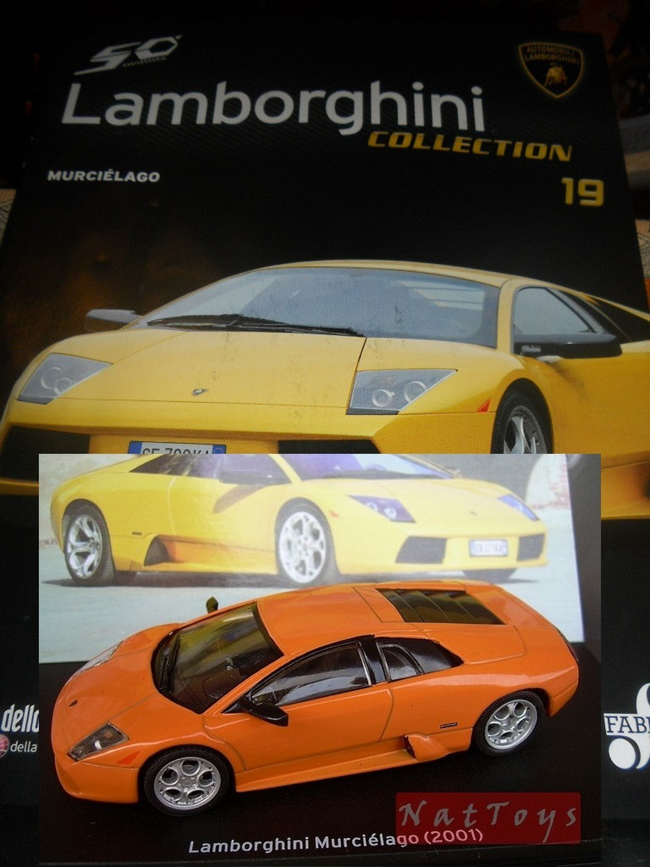 PUBLISHING Model Lamborghini Collection 50 Years Murcielago 2001 DIECAST 1:43 +fas