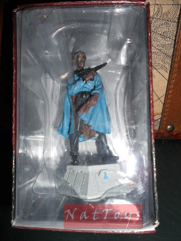 EDITORIA Modellino Star Wars De Agostini Scacchi Lando Calrissian Piombo Miniature 3D 1:24