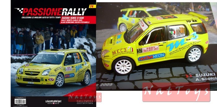 Editoria Modellino Suzuki Ignis S1600 Montecarlo 2005 DIE CAST 1:43 Ixo Passione Rally +fas