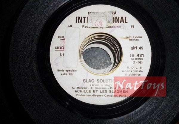 JUKE BOX 45 GIRI Achille et Les Slagmen Slag solution/Stop 27 PROMO 1973
