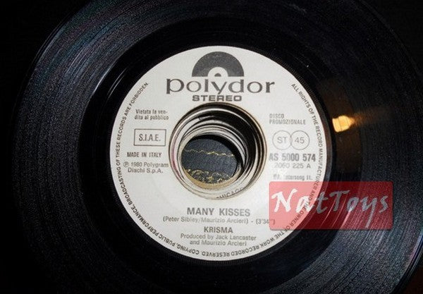 JUKE BOX 45 GIRI Chrisma (Krisma) Many kisses/Nada Rosa (1980, Polydor) PROMO