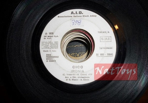 JUKE BOX 45 RPM Cico Ironia (Italy 1978, AID 3C 000-79045) - EX PROMO