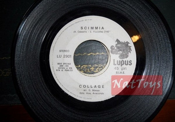 JUKE BOX 45 GIRI Collage Scimmia/Stefano Rosso Amerika (Italy, Lupus) VG PROMO