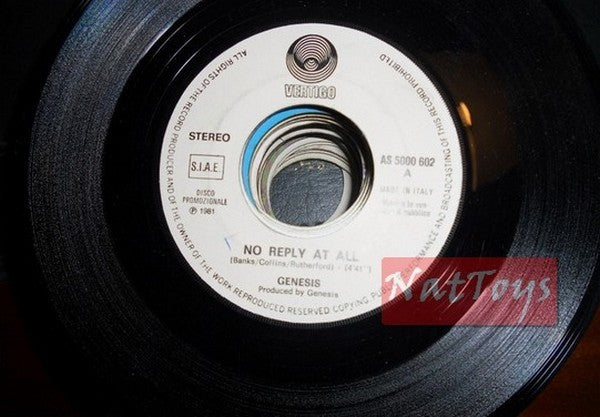 JUKE BOX 45 RPM Genesis Pas de réponse du tout/Diesel Sausolito summernight EX PROMO