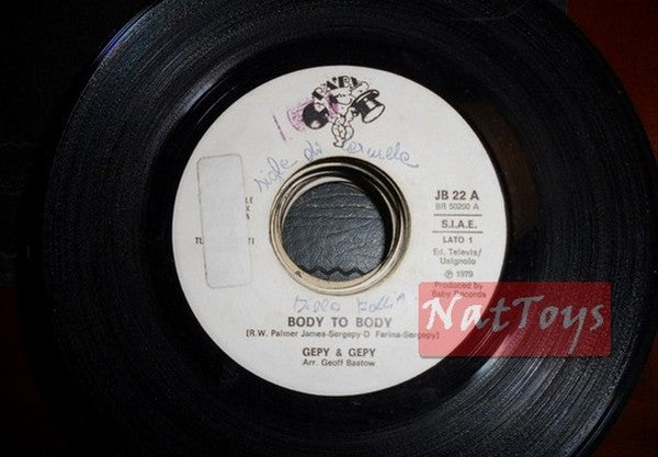 JUKE BOX 45 RPM Gepy & Gepy Corps à corps/La Machine 202 Get up 1979 PROMO